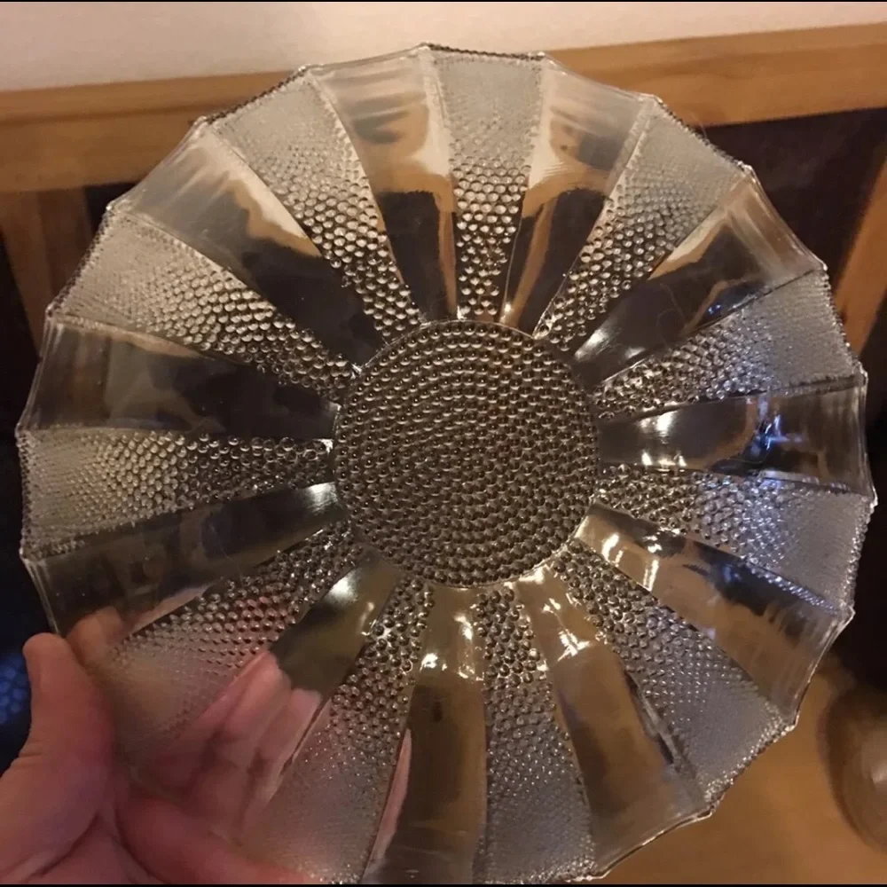 Vintage Glass Candy Bowl Dish 1970s